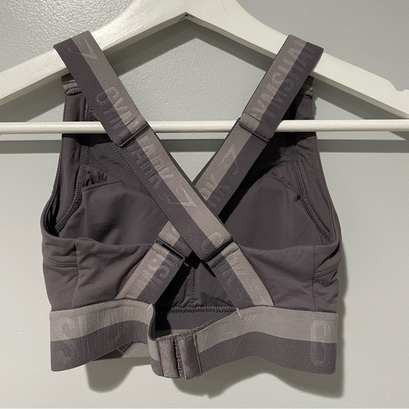 Gymshark Empower Sports Bra Grey XS - Picture 2 of 4